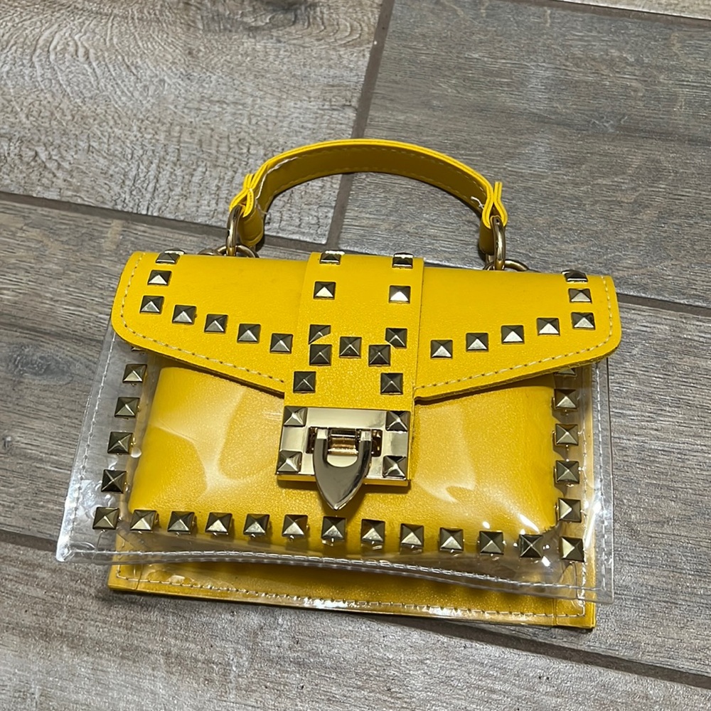 Yellow mini purse